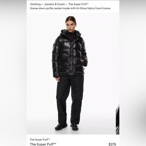 Aritiza The Super Puff - Original Hi Gloss Black MINT CONDITION !!!